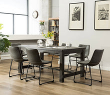 Load image into Gallery viewer, Haven House 7pc Wood Dining Table Vintage Gray
