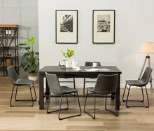 Load image into Gallery viewer, Haven House 7pc Wood Dining Table Vintage Gray
